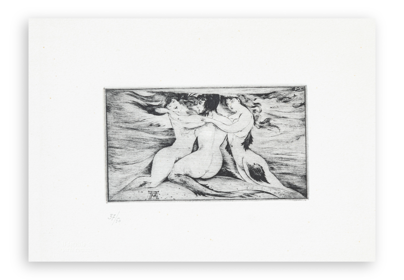 ALBERTO MARTINI (1876-1954) - Le tre sirene