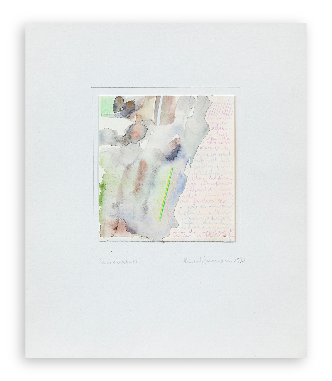 RICCARDO GUARNERI (1933) - Accadimenti, 1991