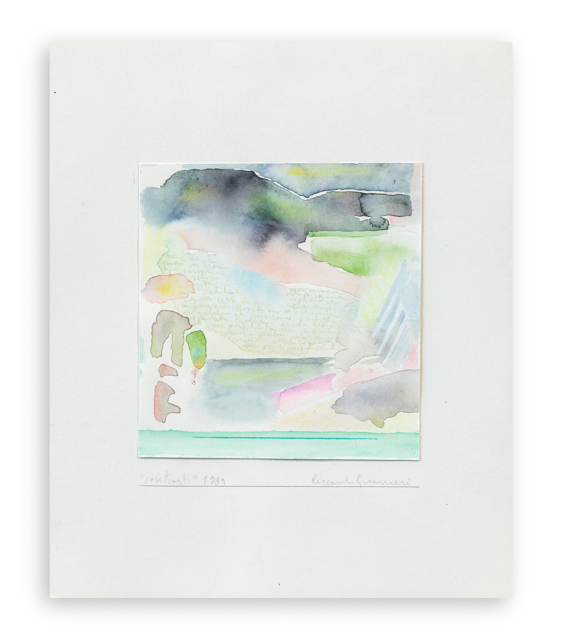 RICCARDO GUARNERI (1933) - Contrasti, 1989