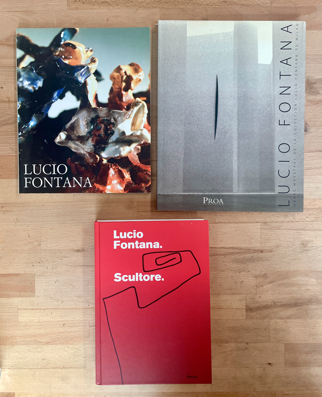 LUCIO FONTANA - Lotto unico di 3 cataloghi