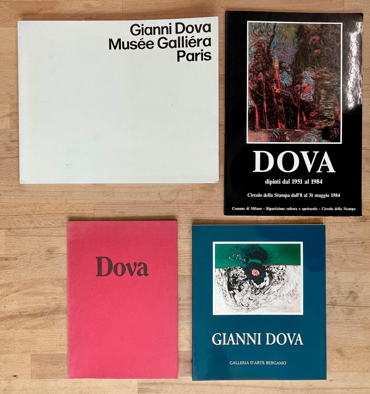 GIANNI DOVA - Lotto unico di 4 cataloghi