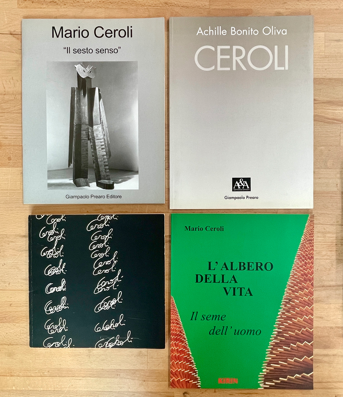 MARIO CEROLI - Lotto unico di 4 cataloghi