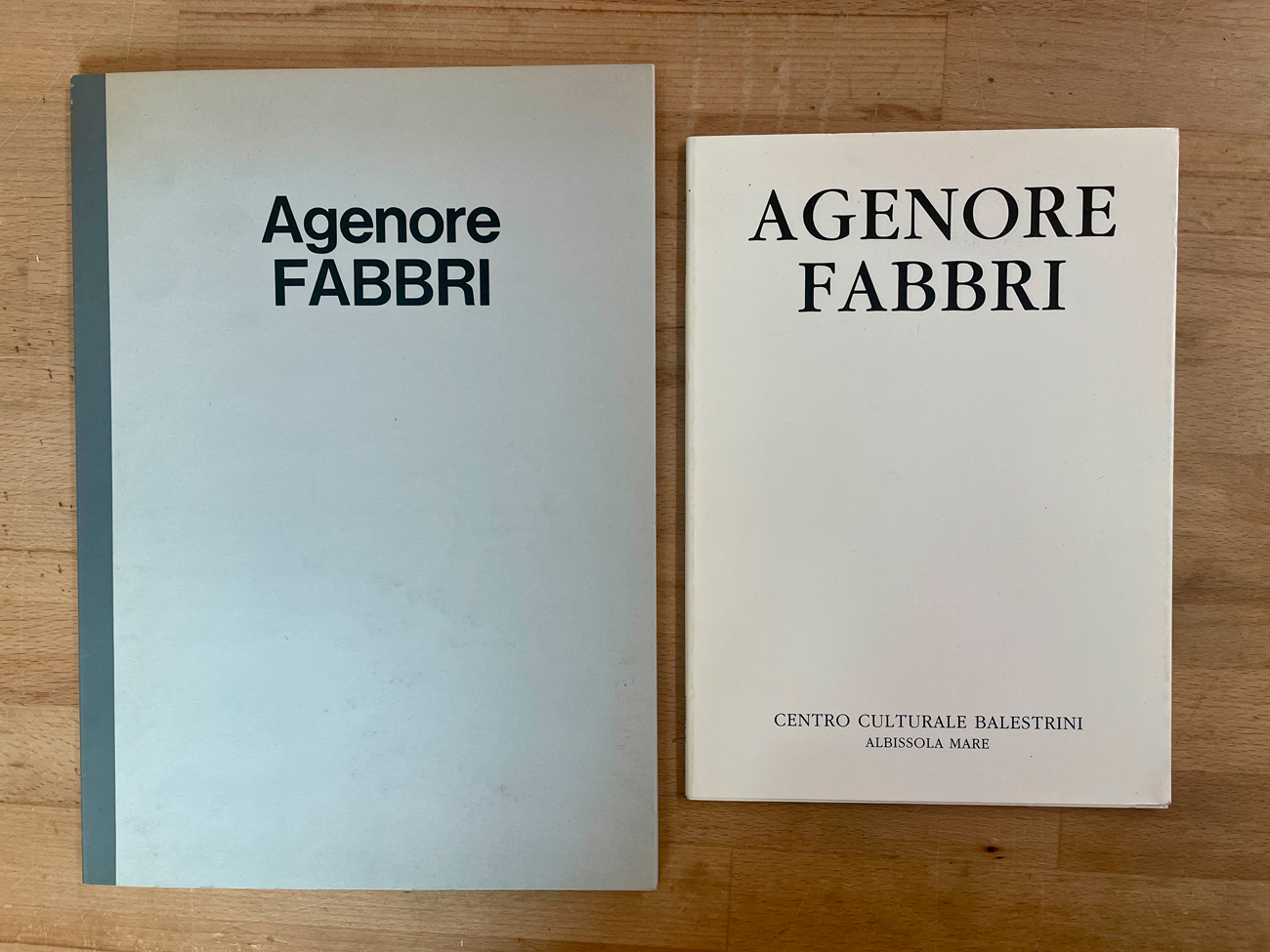 AGENORE FABBRI - Lotto unico di 2 cataloghi