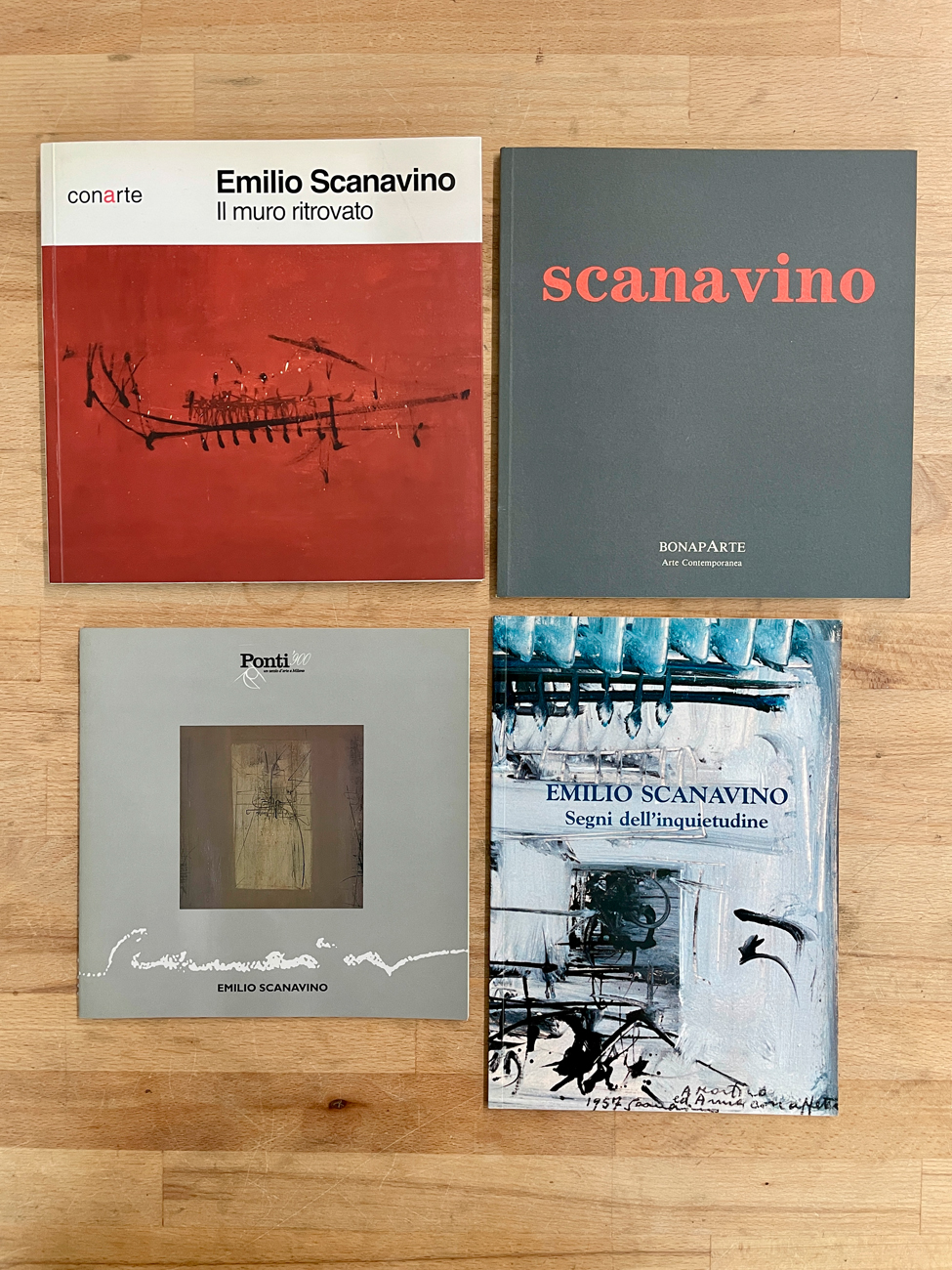 EMILIO SCANAVINO - Lotto unico di 4 cataloghi