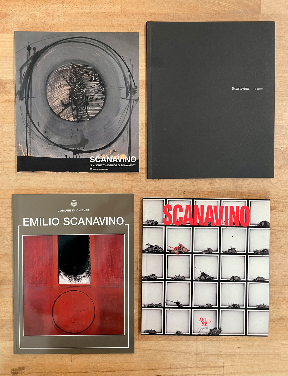 EMILIO SCANAVINO - Lotto unico di 4 cataloghi