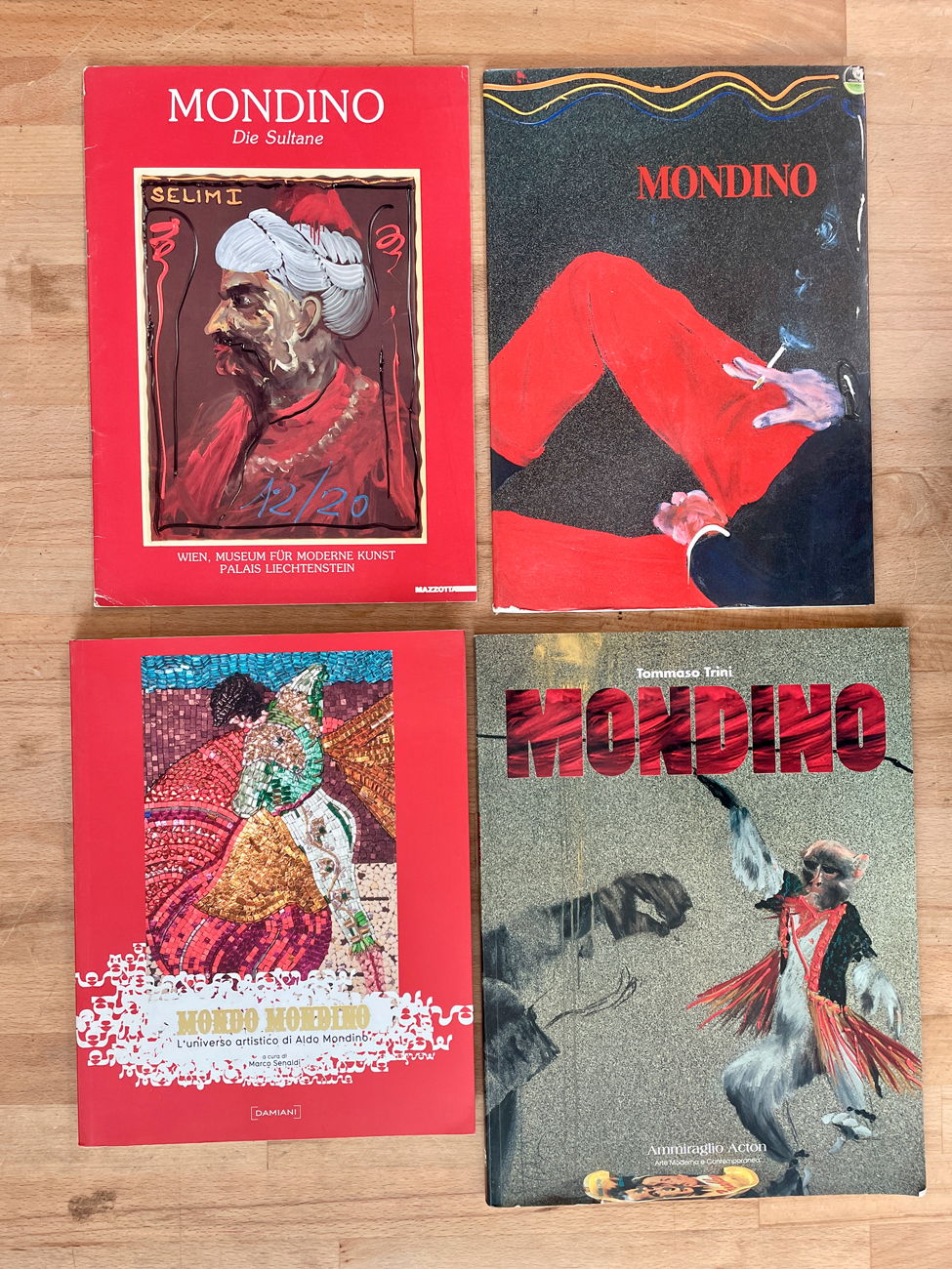 ALDO MONDINO - Lotto unico di 4 cataloghi