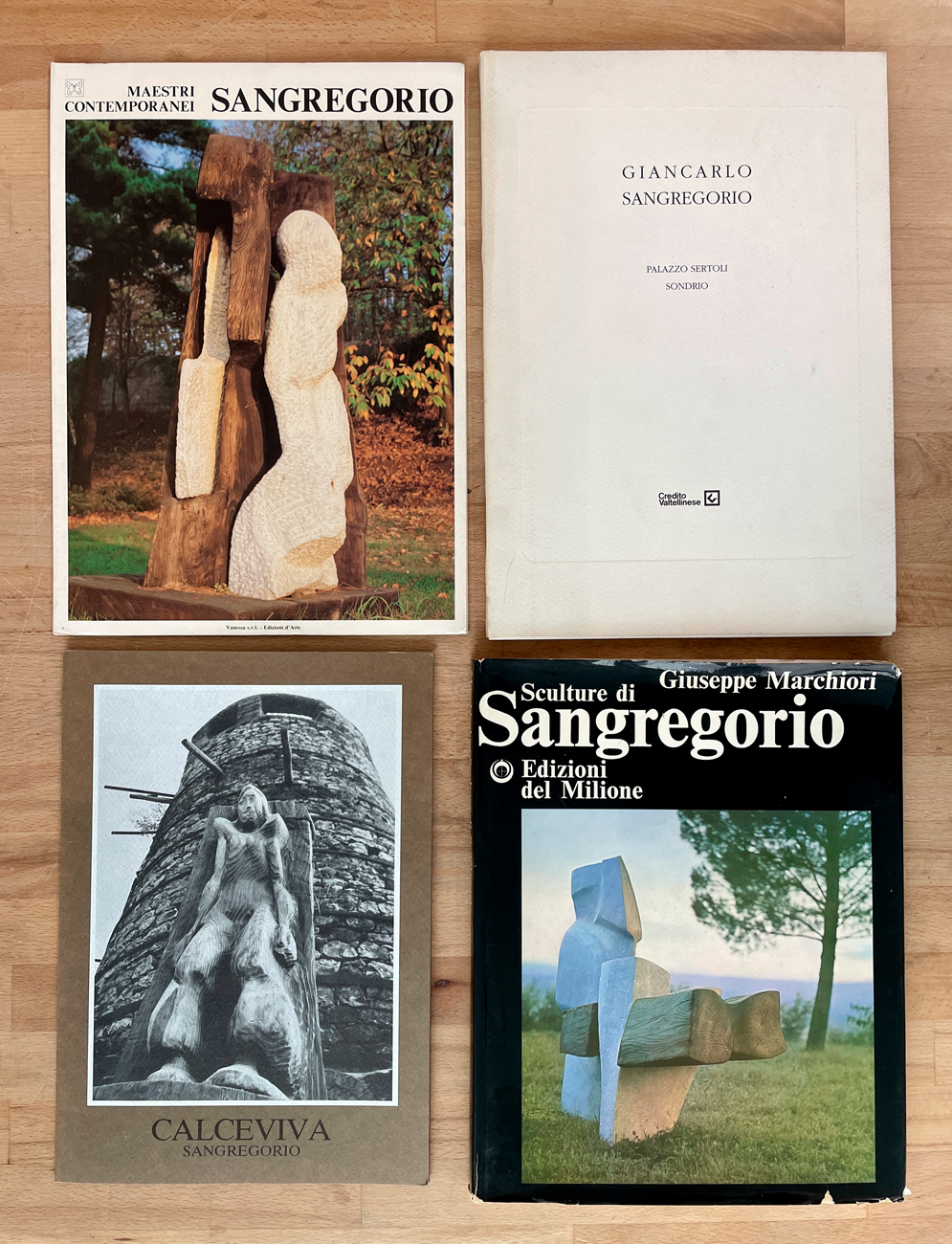 GIANCARLO SANGREGORIO - Lotto unico di 4 cataloghi