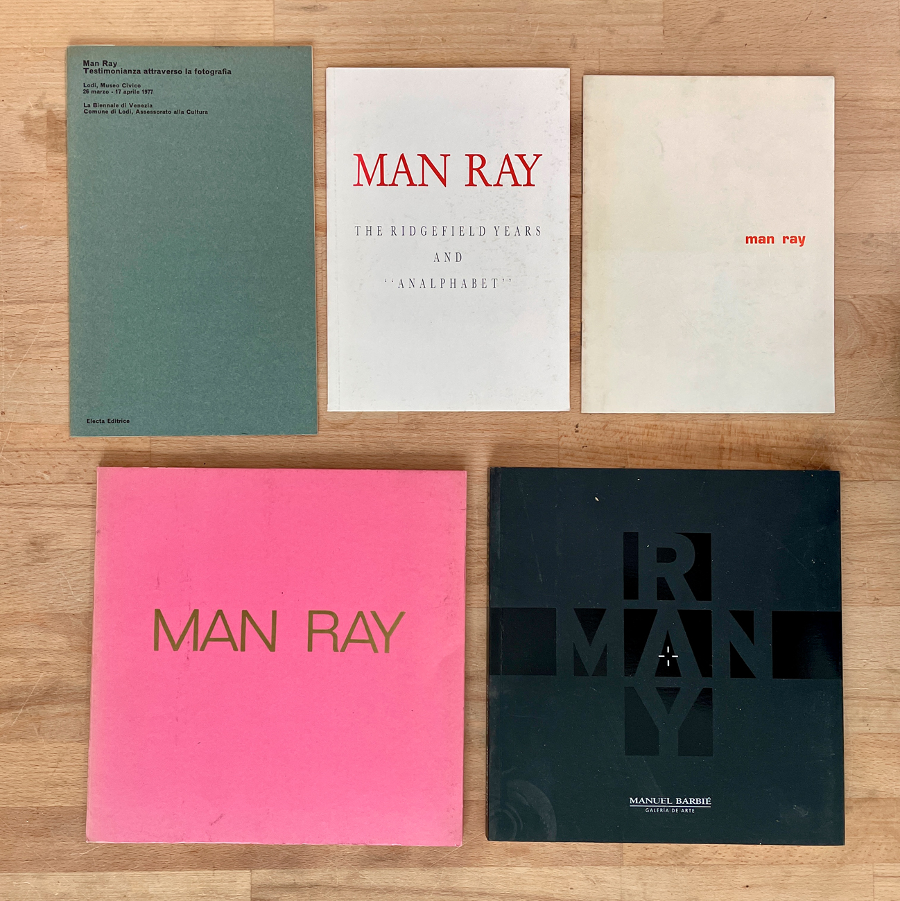 MAN RAY - Lotto unico di 5 cataloghi