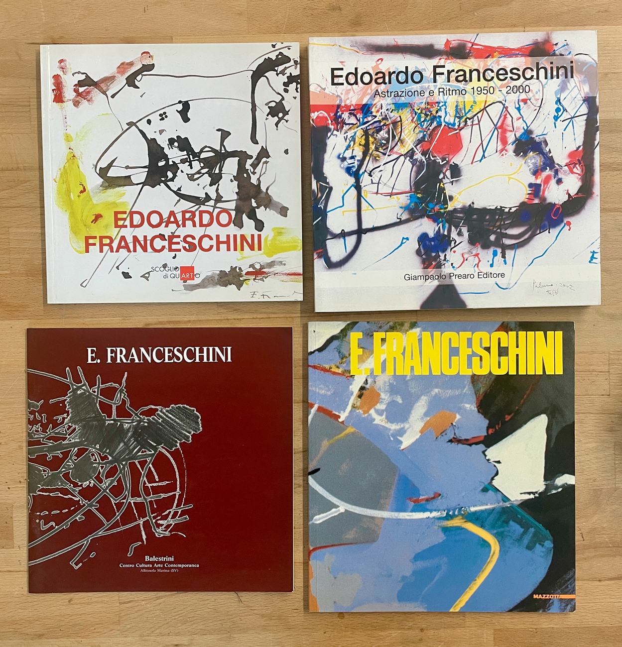 EDOARDO FRANCESCHINI - Lotto unico di 4 cataloghi
