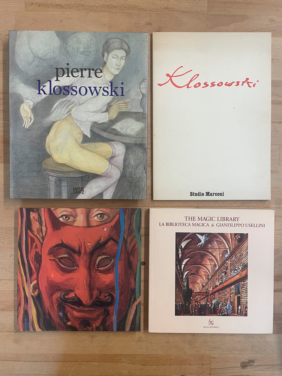 PIERRE KLOSSOWSKI E GIANFILIPPO USELLINI - Lotto unico di 4 cataloghi