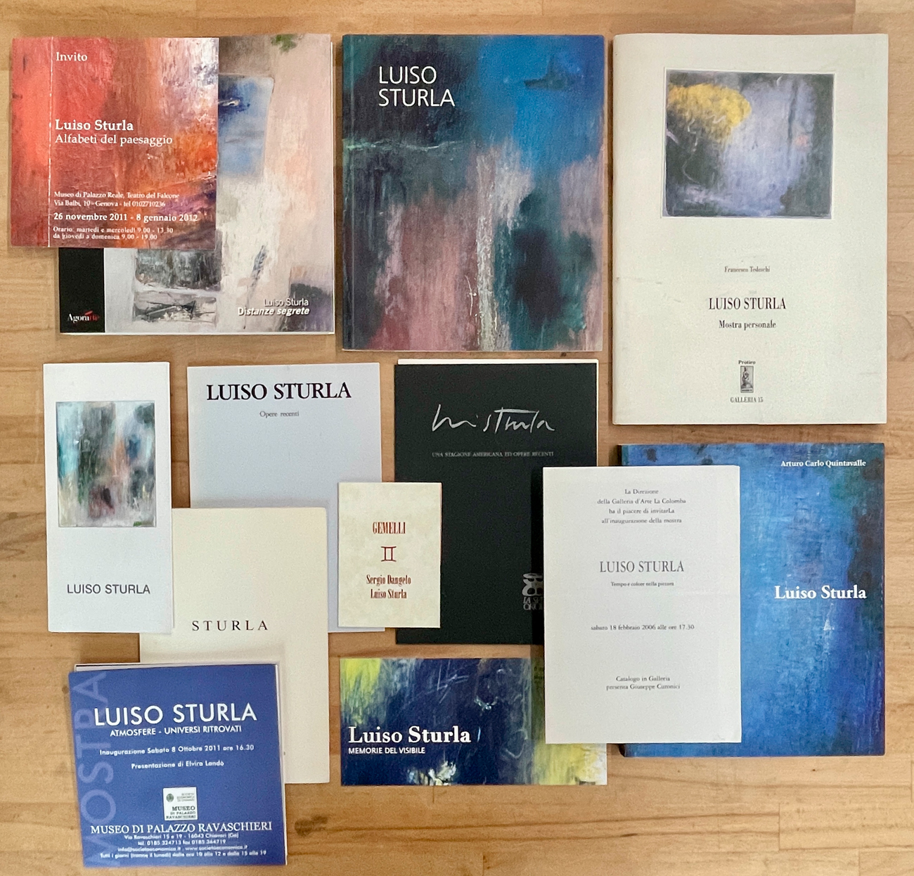 LUISO STURLA - Lotto unico di 6 cataloghi e 7 pieghevoli