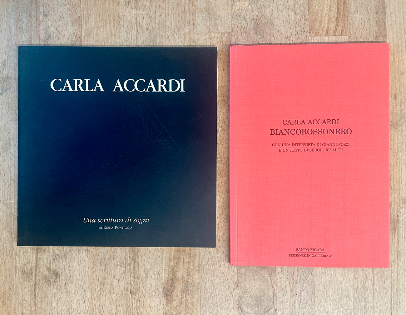 CARLA ACCARDI - Lotto unico di 2 cataloghi