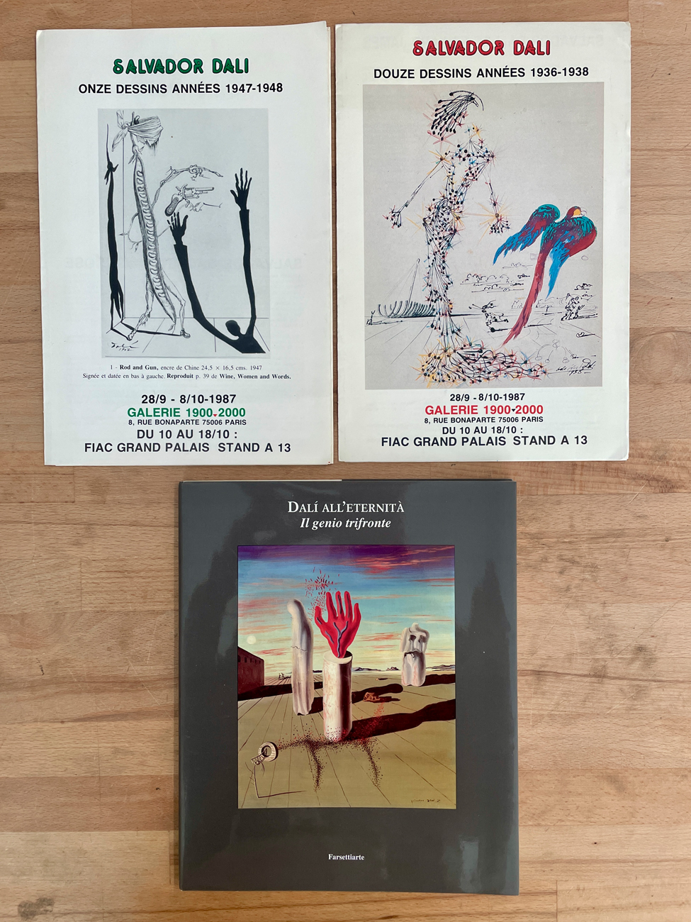 SALVADOR DALÌ - Lotto unico di 3 cataloghi