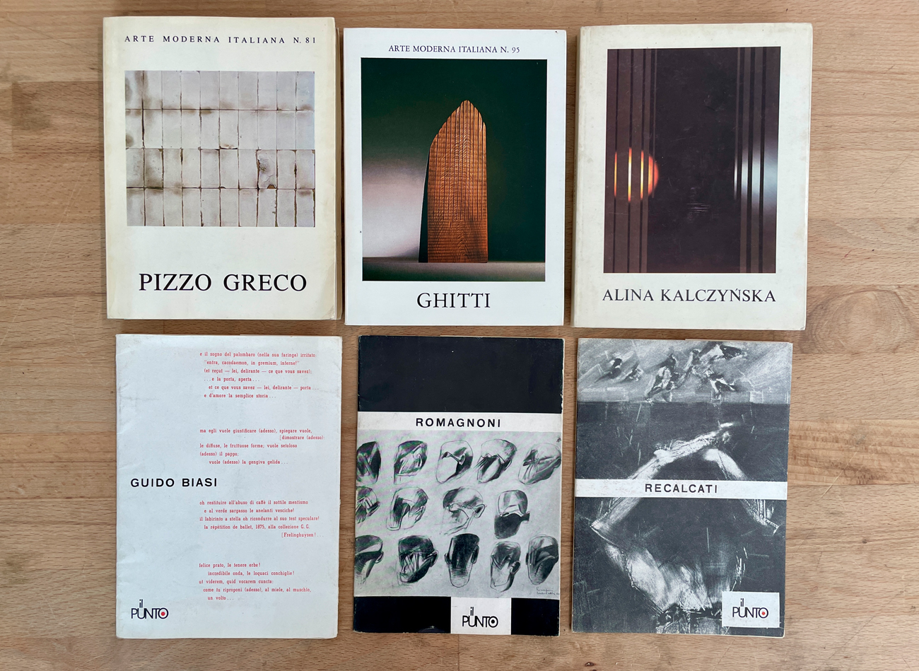 ARTE DEL DOPOGUERRA - Lotto unico di 6 piccoli cataloghi