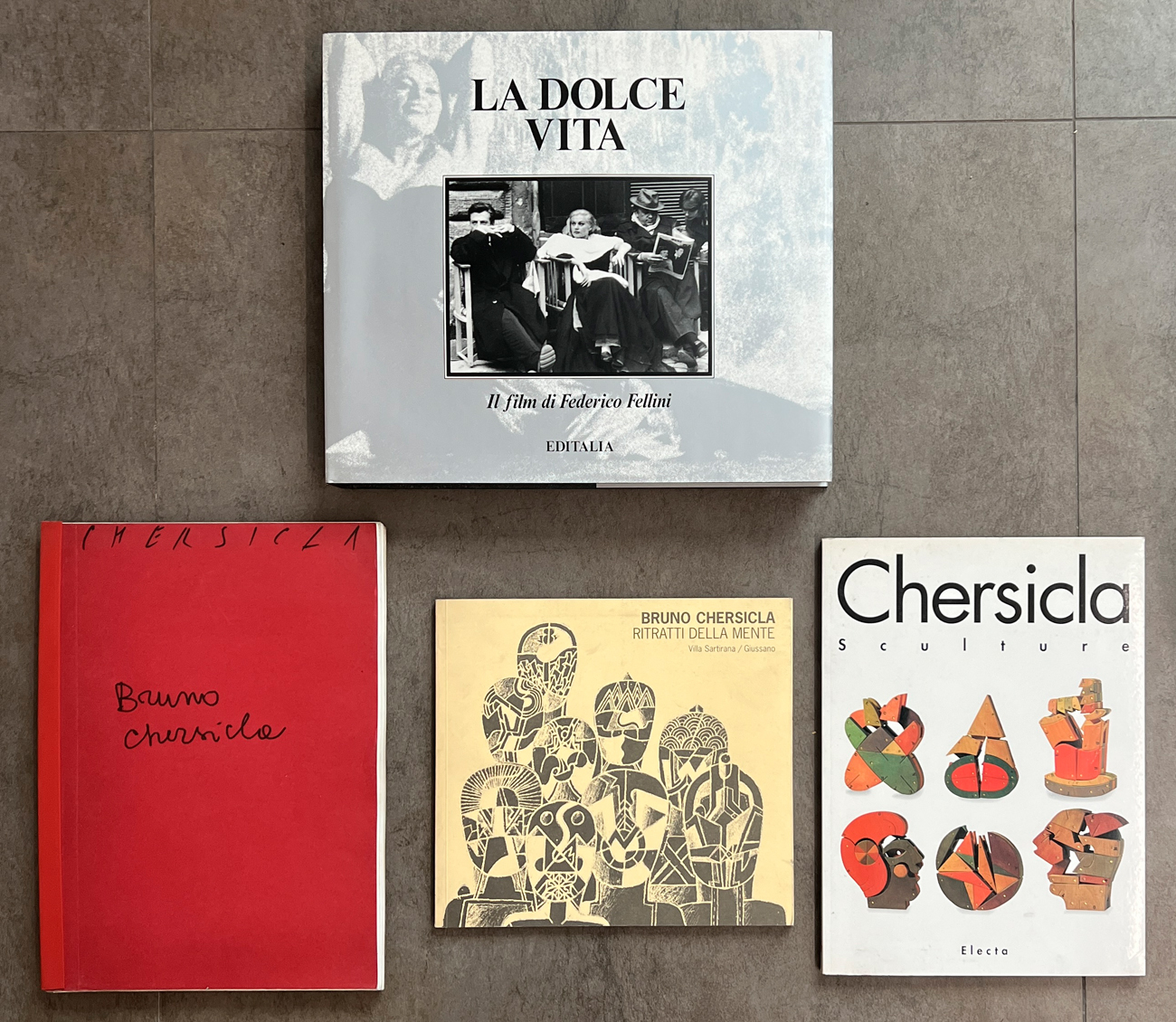 BRUNO CHERSICLA - Lotto unico di 4 cataloghi