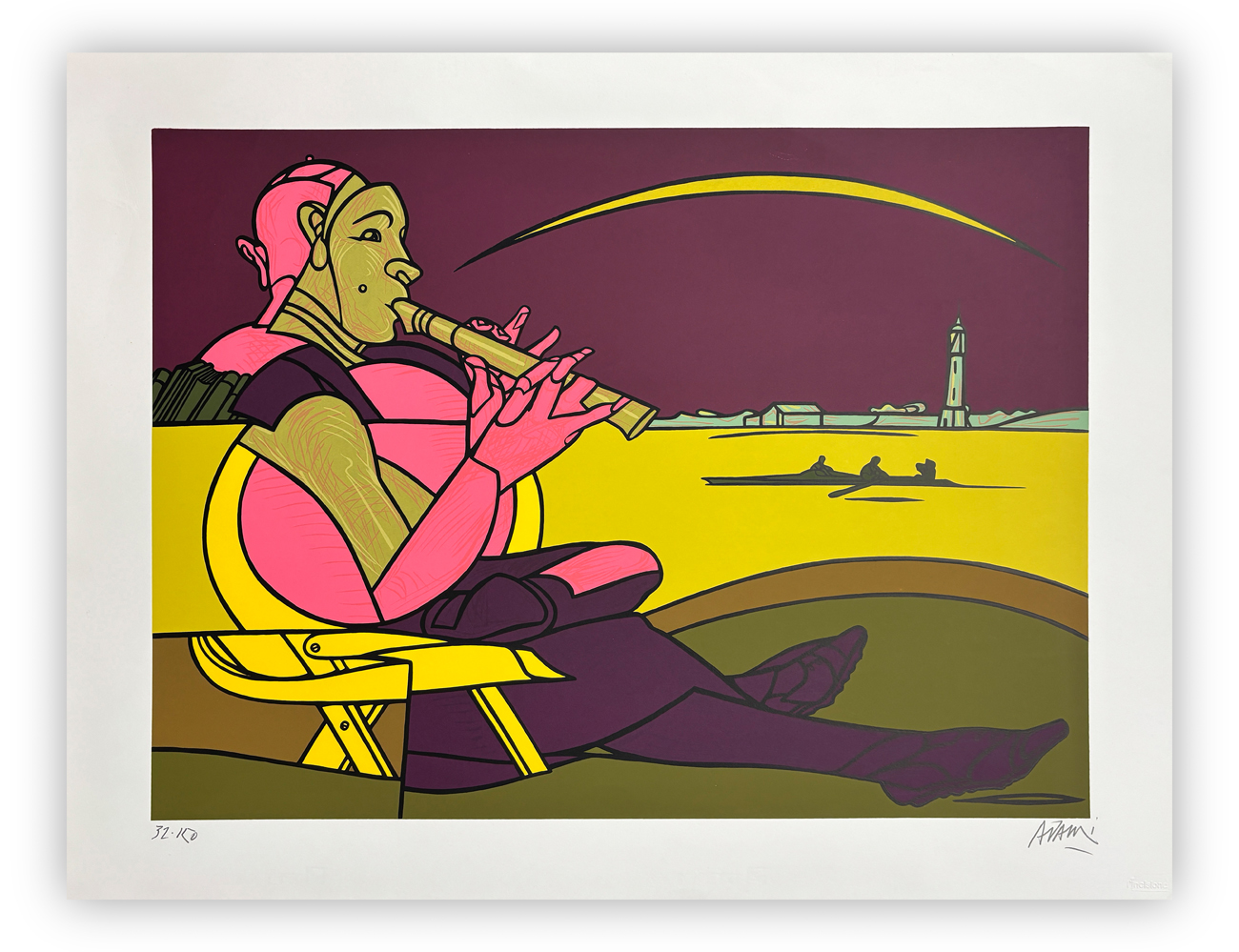 VALERIO ADAMI (1935) - Senza Titolo