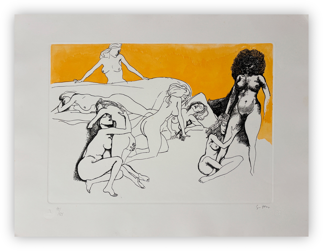 RENATO GUTTUSO (1911-1987) - Zelis a Usbek (4), 1973