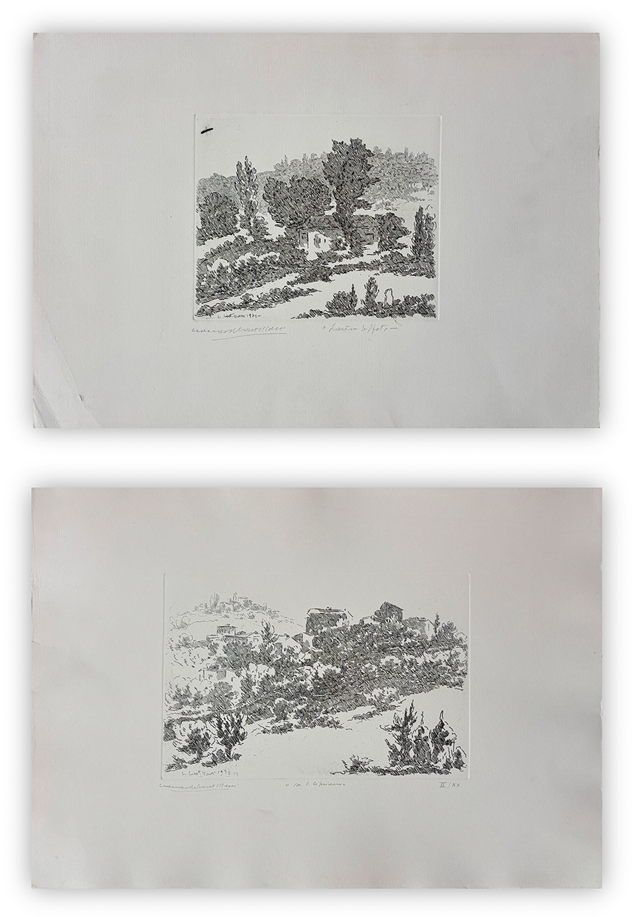 LEONARDO CASTELLANI (1896-1984) - Lotto unico composto da 2 opere grafiche