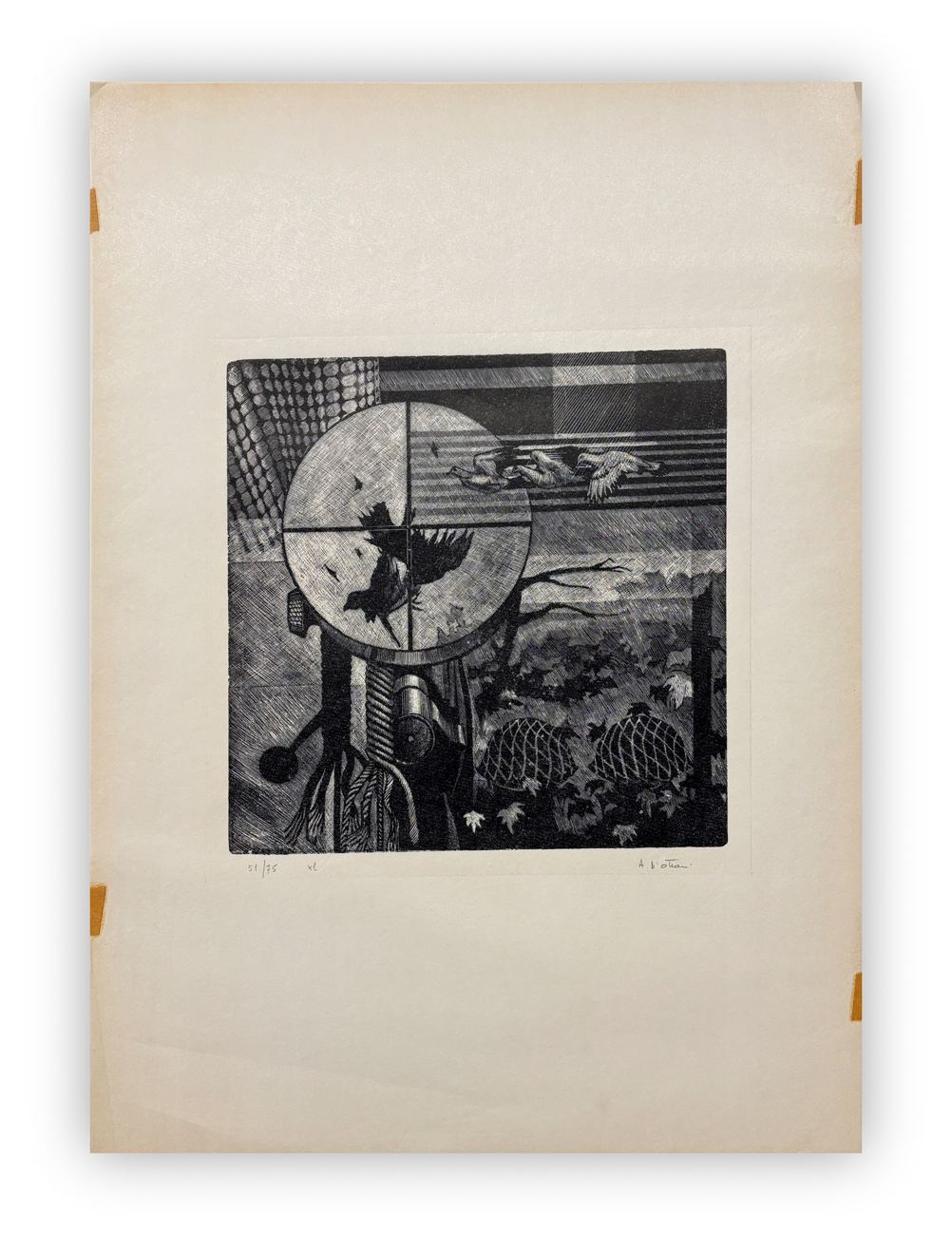 AMLETO D'OTTAVI (1923-1989) - Senza Titolo