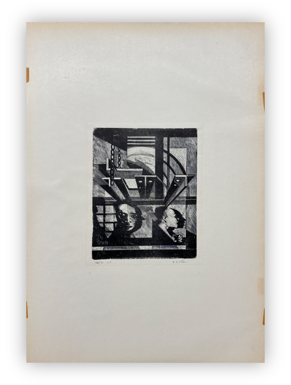 AMLETO D'OTTAVI (1923-1989) - Senza Titolo