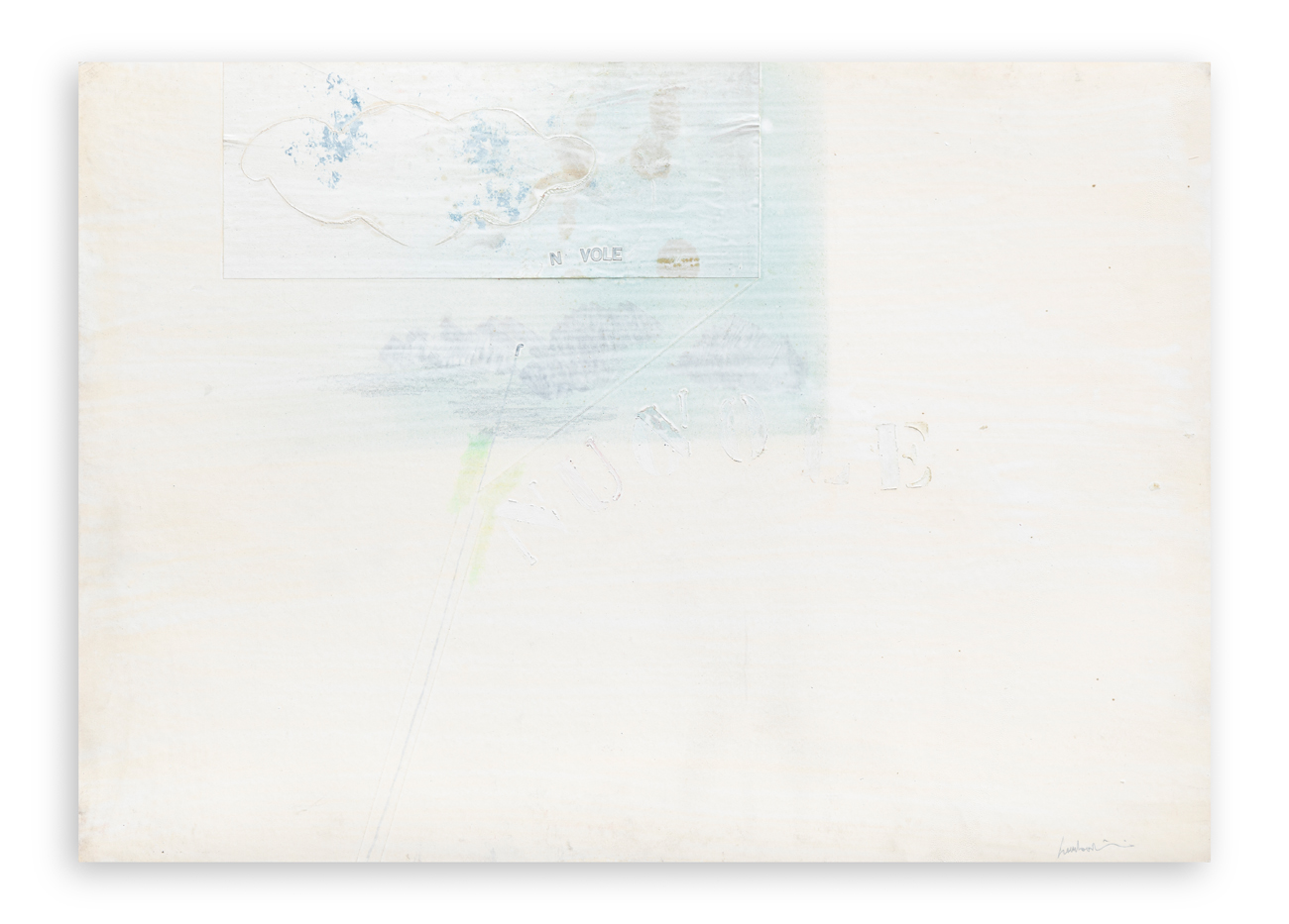 EUGENIO LOMBARDINI  - Nuvole, 1974