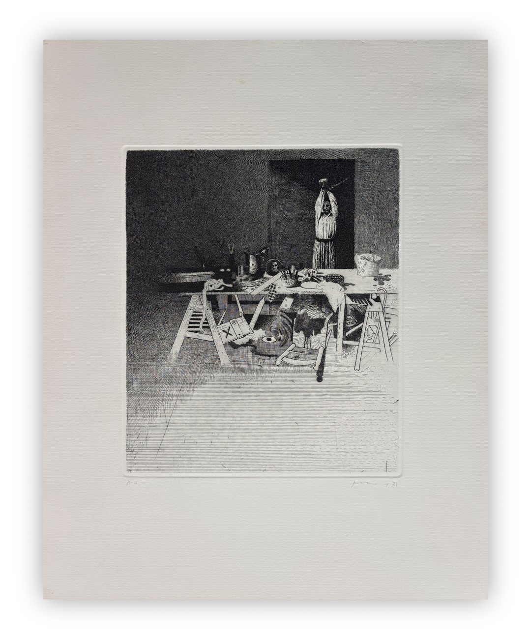 GIANFRANCO FERRONI (1927-2001) - Prigioniero II, 1971