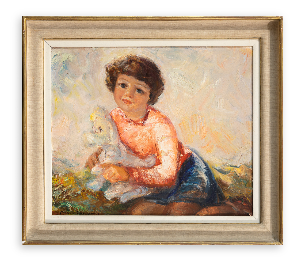 MARIO GUERZONI (1912-?) - Ritratto di Giusi Martini, 1958