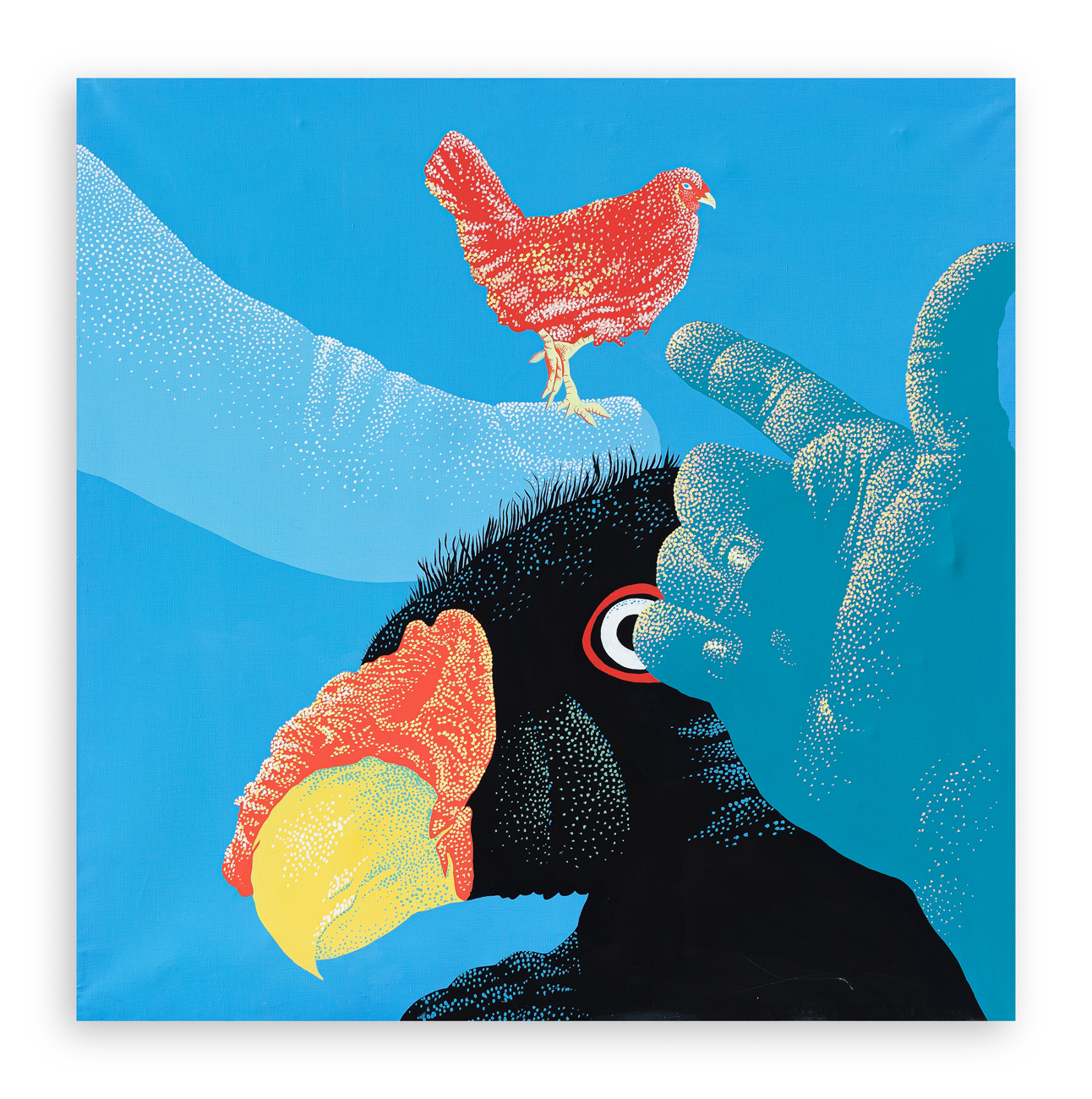 GABRIELE AMADORI (1945-2015) - La morte della gallina rossa, 1973
