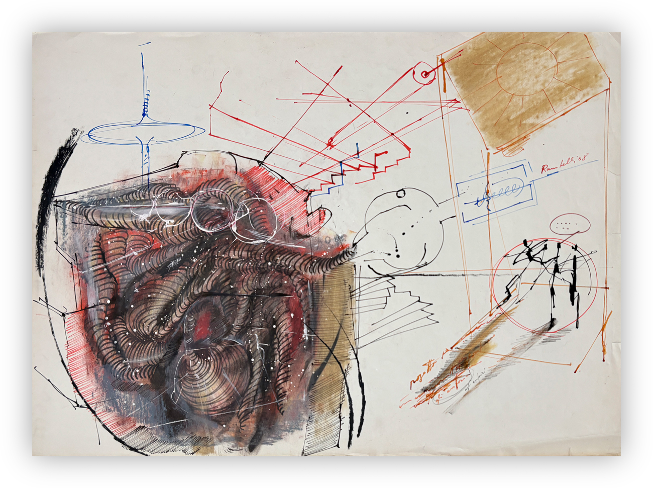 AMILCARE RAMBELLI (1924-1976) - Senza Titolo, 1968