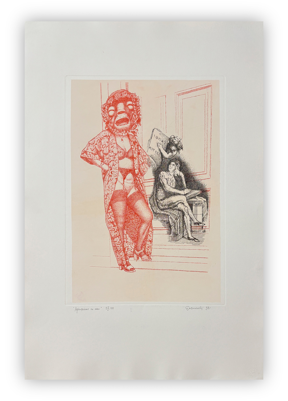 GIUSEPPE GUERRESCHI (1929-1985) - Aphorism on man, 1981