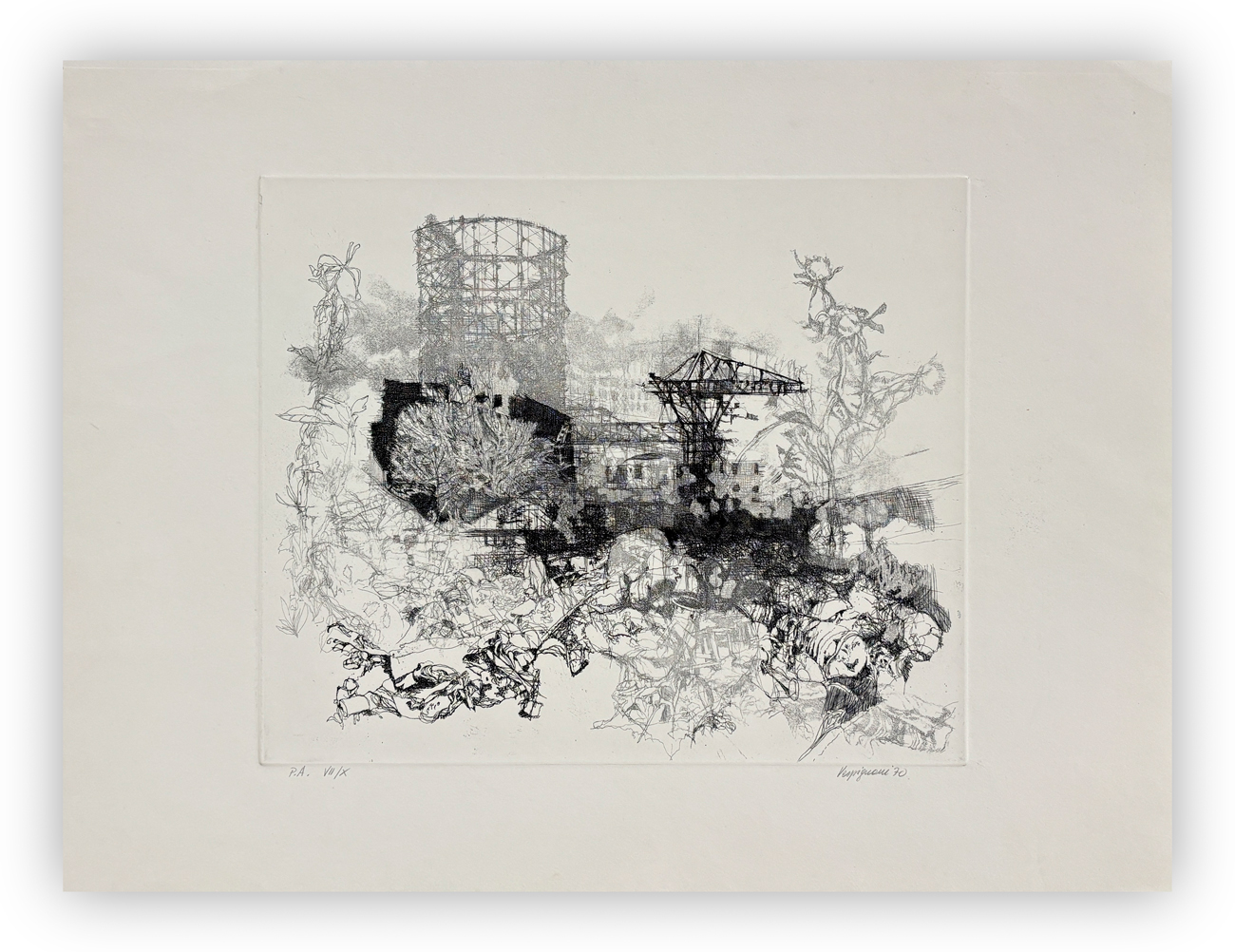 RENZO VESPIGNANI (1924-2001) - Senza Titolo, 1970