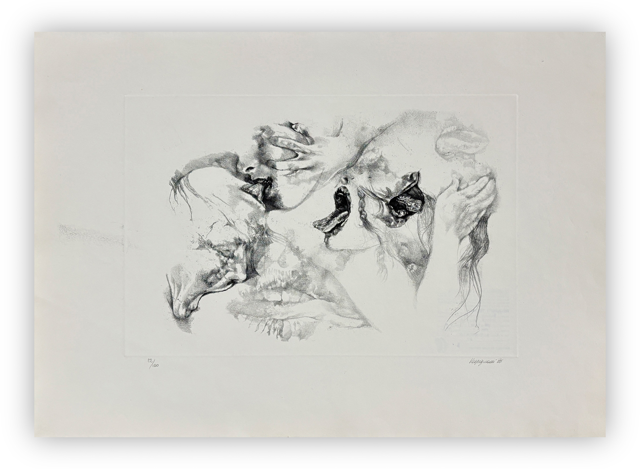RENZO VESPIGNANI (1924-2001) - Senza Titolo, 1986