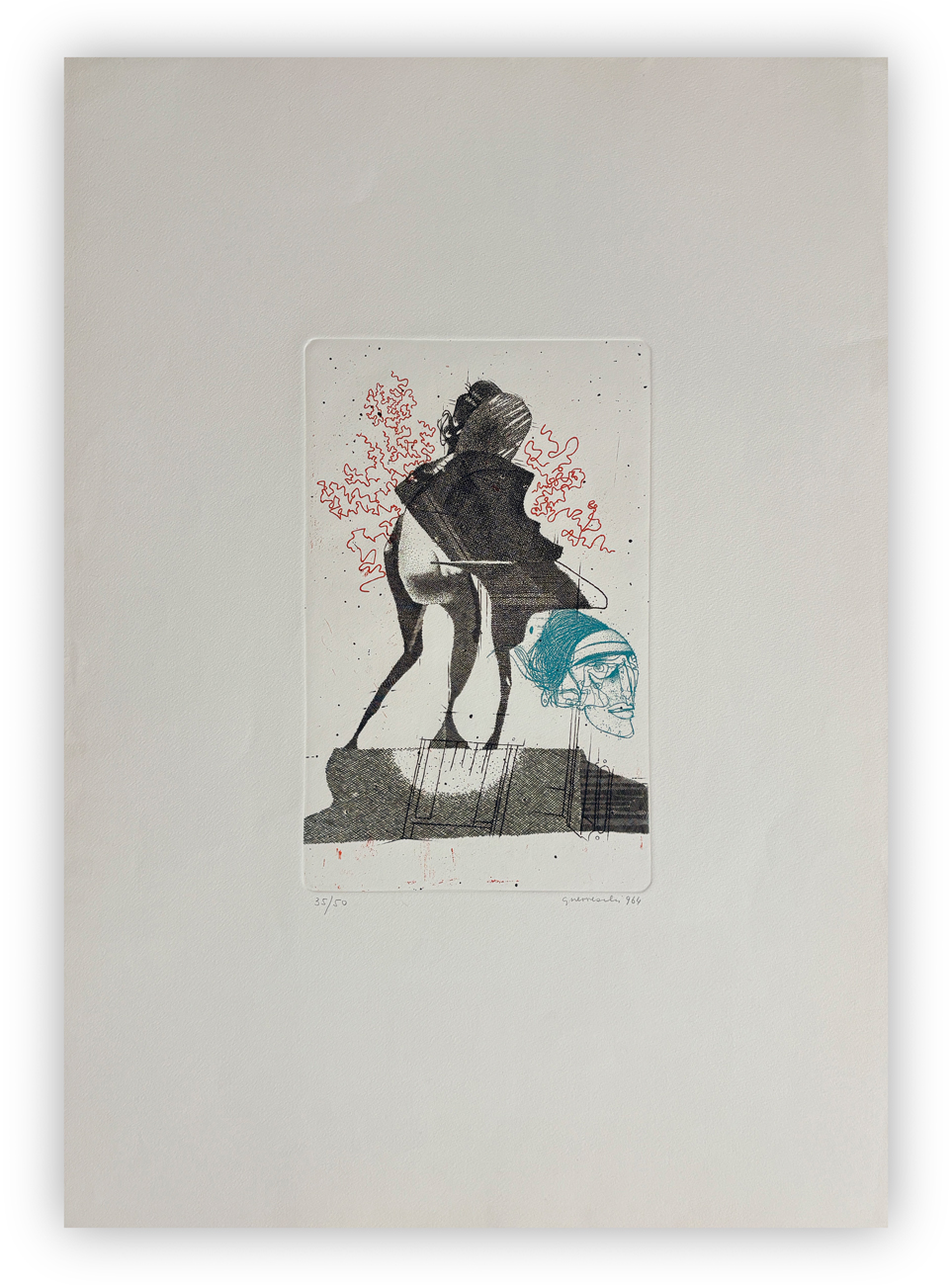 GIUSEPPE GUERRESCHI (1929-1985) - Senza Titolo, 1964