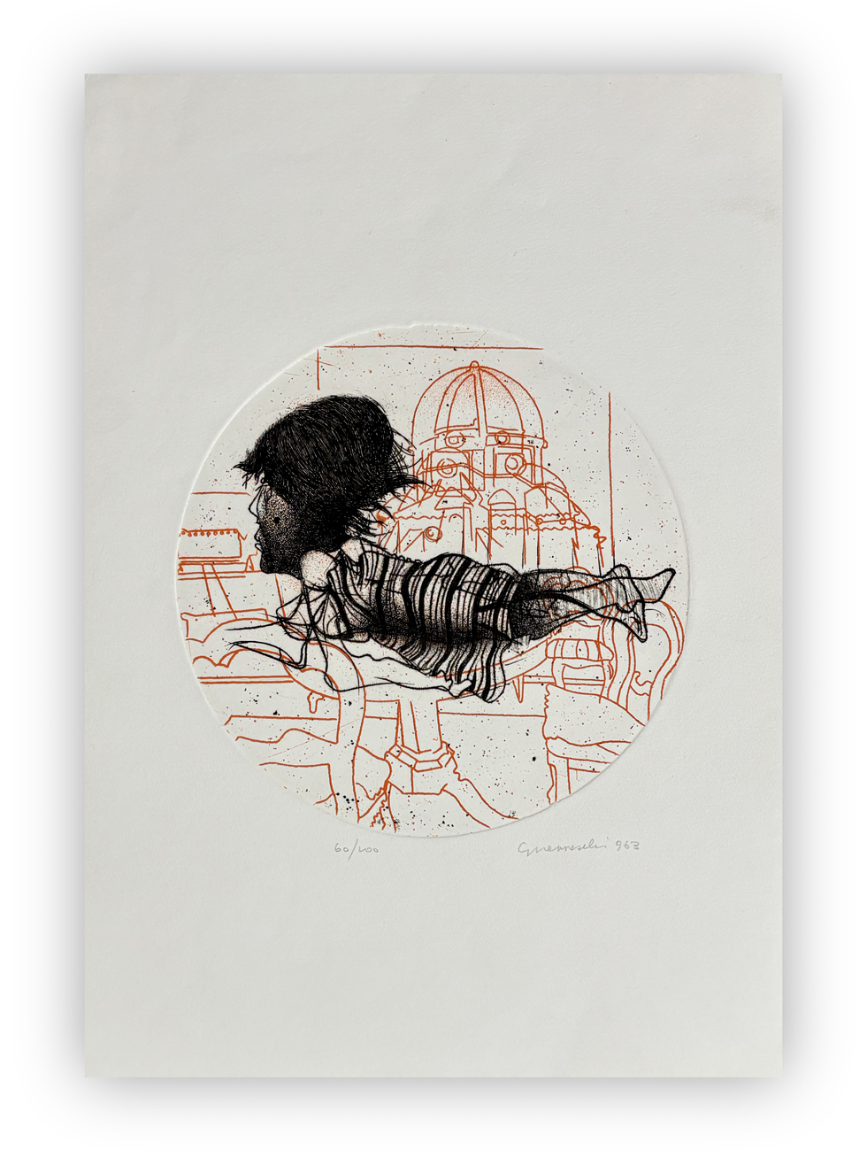 GIUSEPPE GUERRESCHI (1929-1985) - Senza Titolo, 1963