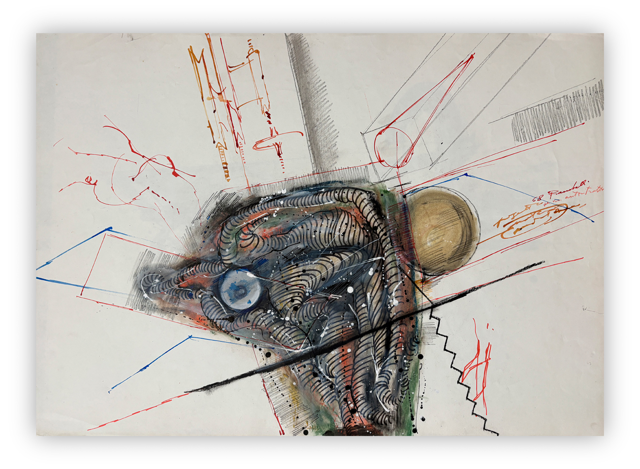 AMILCARE RAMBELLI (1924-1976)  - Senza Titolo, 1968