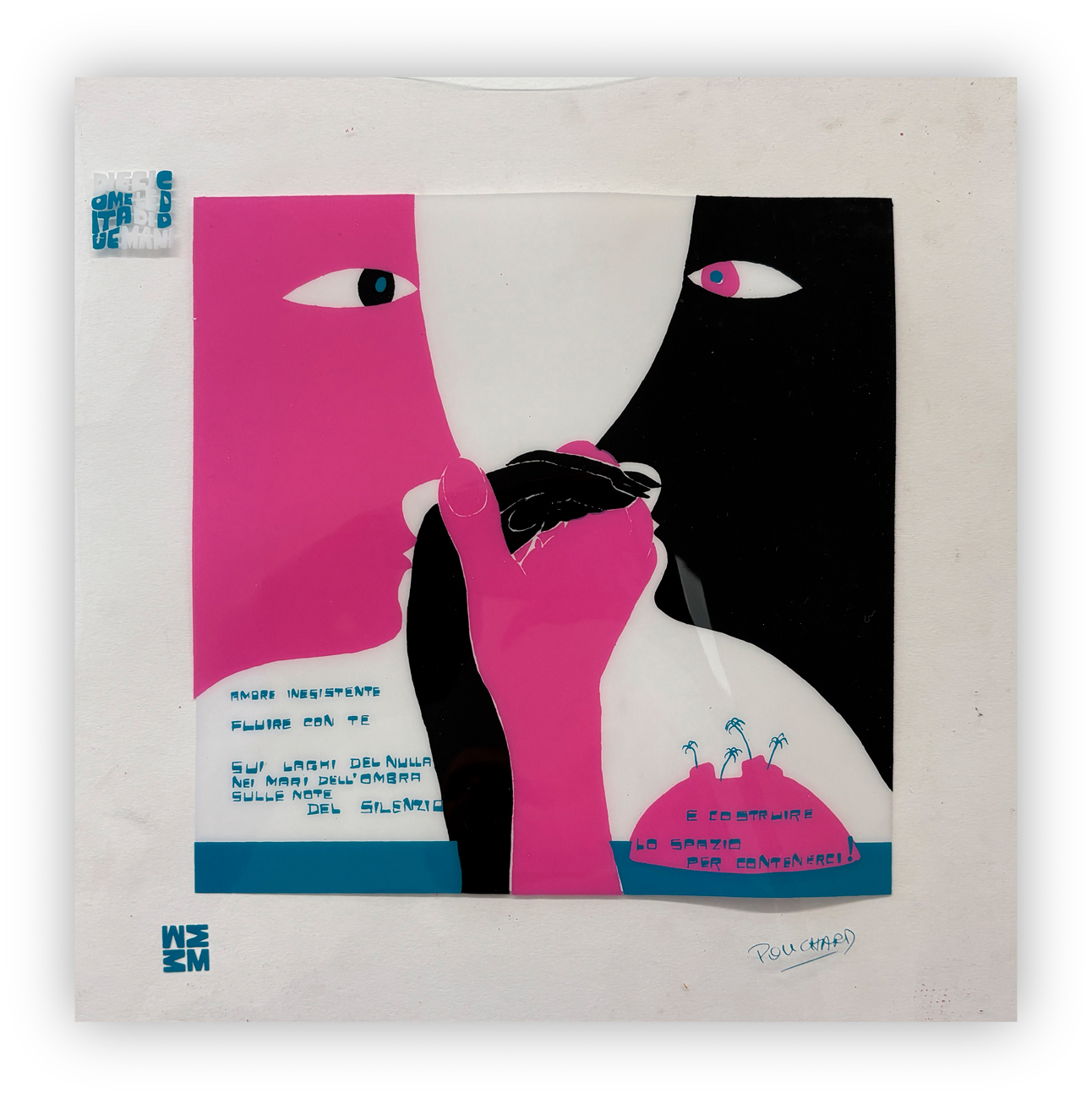 ENNIO POUCHARD (1928-2023) - Senza Titolo (Amore inesistente. Fluire con te), 1973