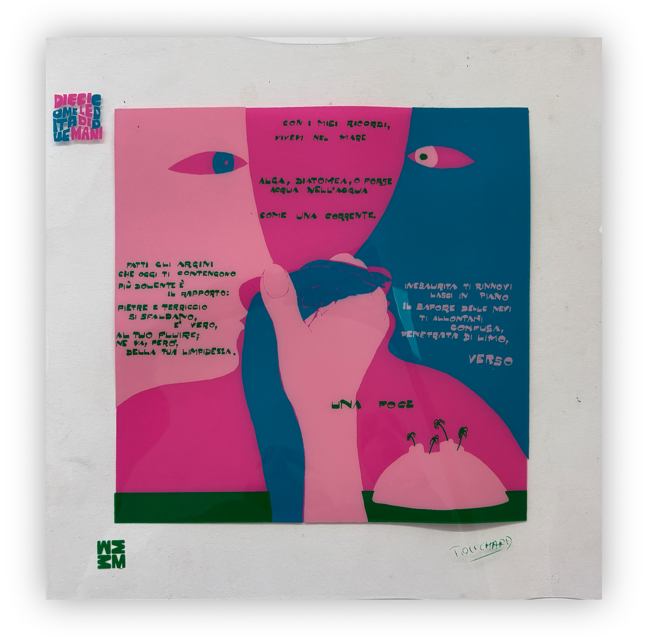 ENNIO POUCHARD (1928-2023) - Senza Titolo (Con i miei ricordi vivievi nel mare), 1973