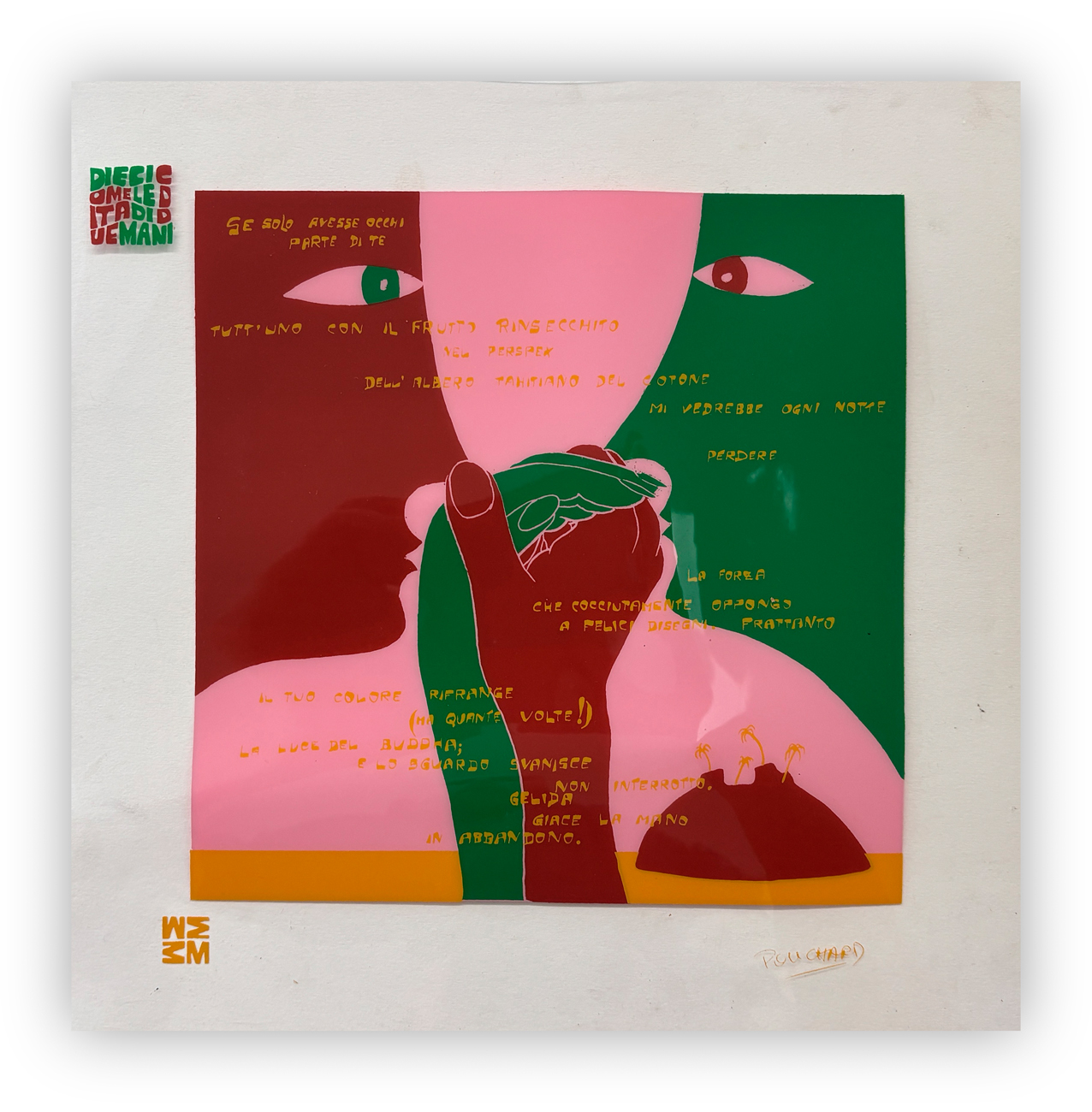 ENNIO POUCHARD (1928-2023) - Senza Titolo (Se solo avessi occhi parte di te), 1973
