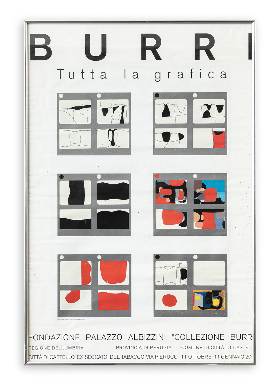 MANIFESTO (BURRI) Manifesto edito in occasione dell'esposizione presso la...
