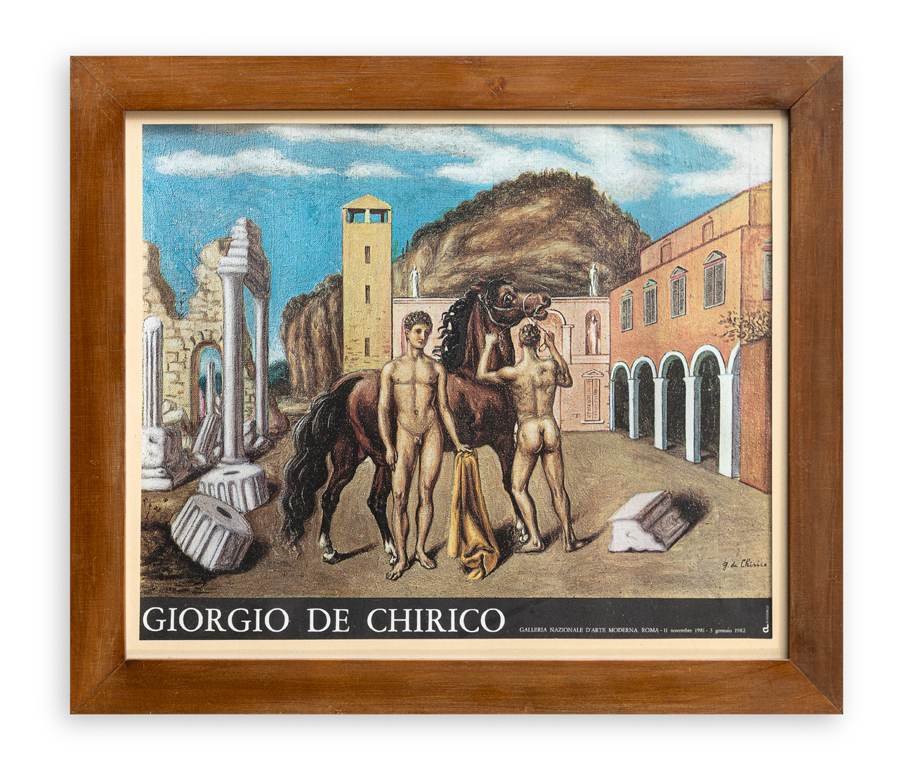 MANIFESTO (GIORGIO DE CHIRICO) Manifesto edito in occasione dell'esposizione...