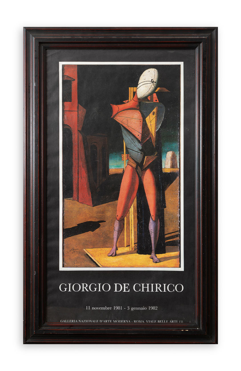 MANIFESTO (GIORGIO DE CHIRICO) Manifesto edito in occasione dell'esposizione...