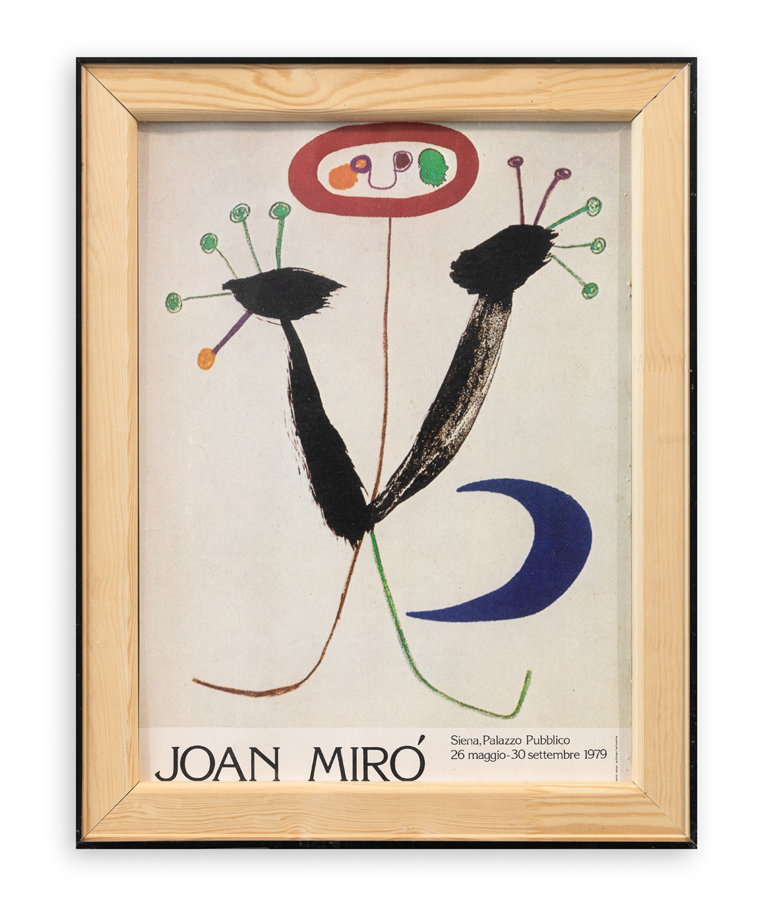 MANIFESTO (JOAN MIRO') Manifesto edito in occasione della mostra di Joan Mirò...