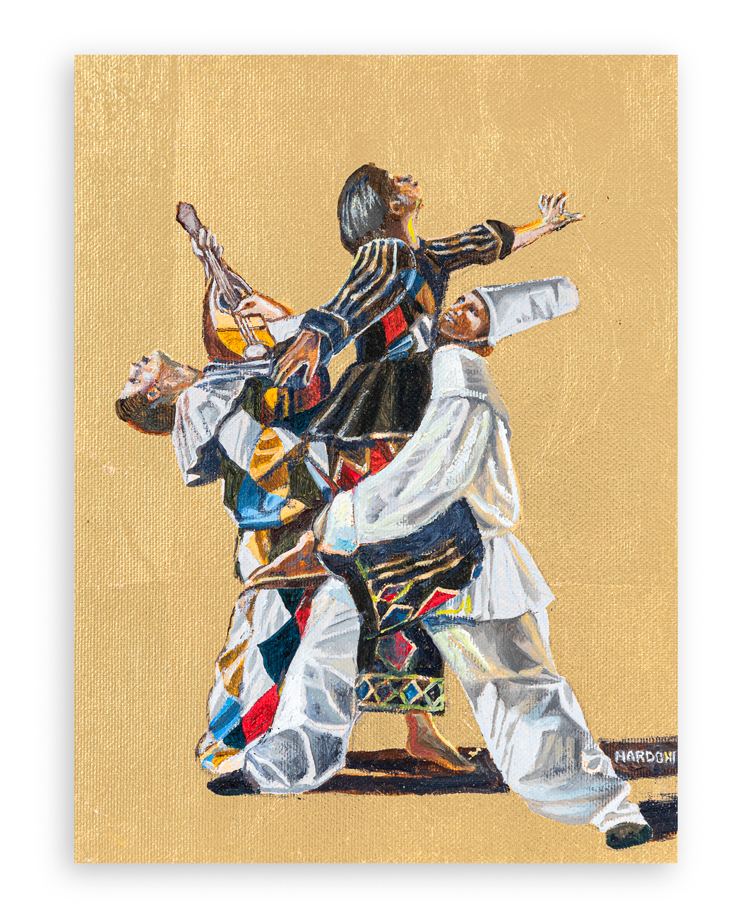 SERGIO NARDONI (1947) - Danza di Arlecchini