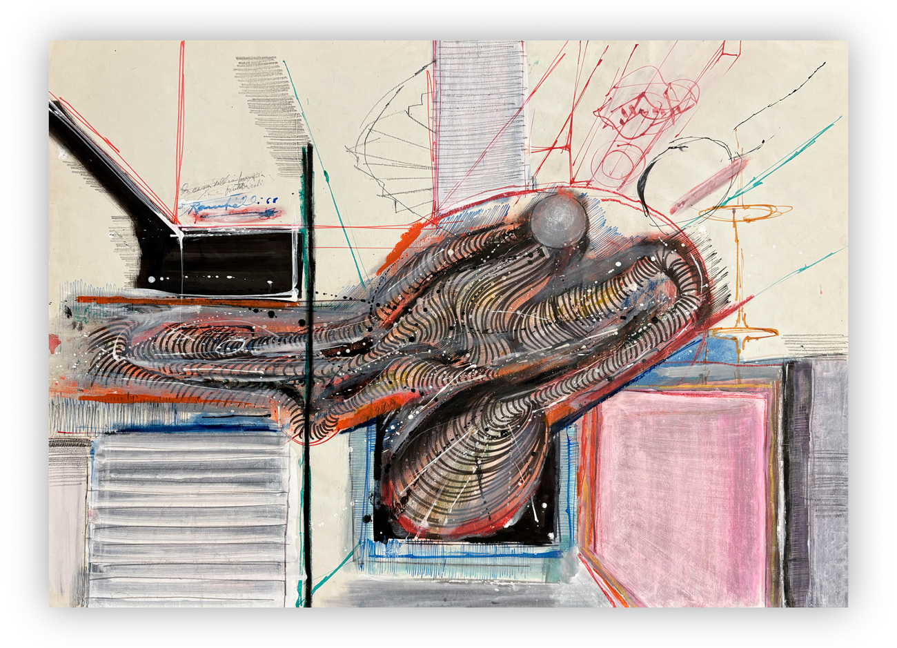 AMILCARE RAMBELLI (1924-1976) - Senza Titolo, 1968
