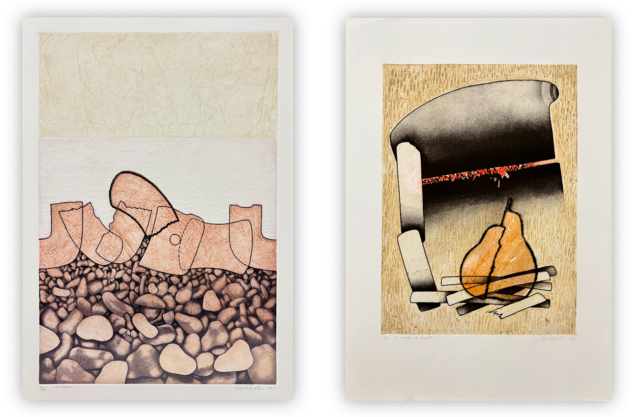 GIANCARLO POZZI (1938) - Lotto unico composto da 2 opere: