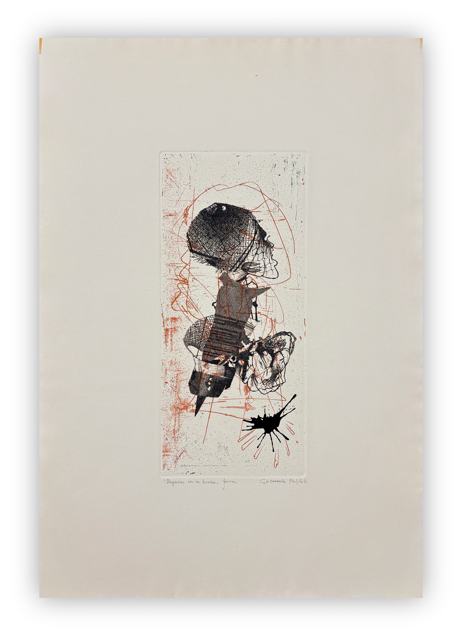 GIUSEPPE GUERRESCHI (1929-1985) - Ragazzo con la bomba, 1961/1962