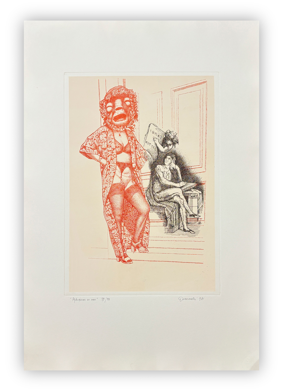 GIUSEPPE GUERRESCHI (1929-1985) - Aphorism on man, 1981