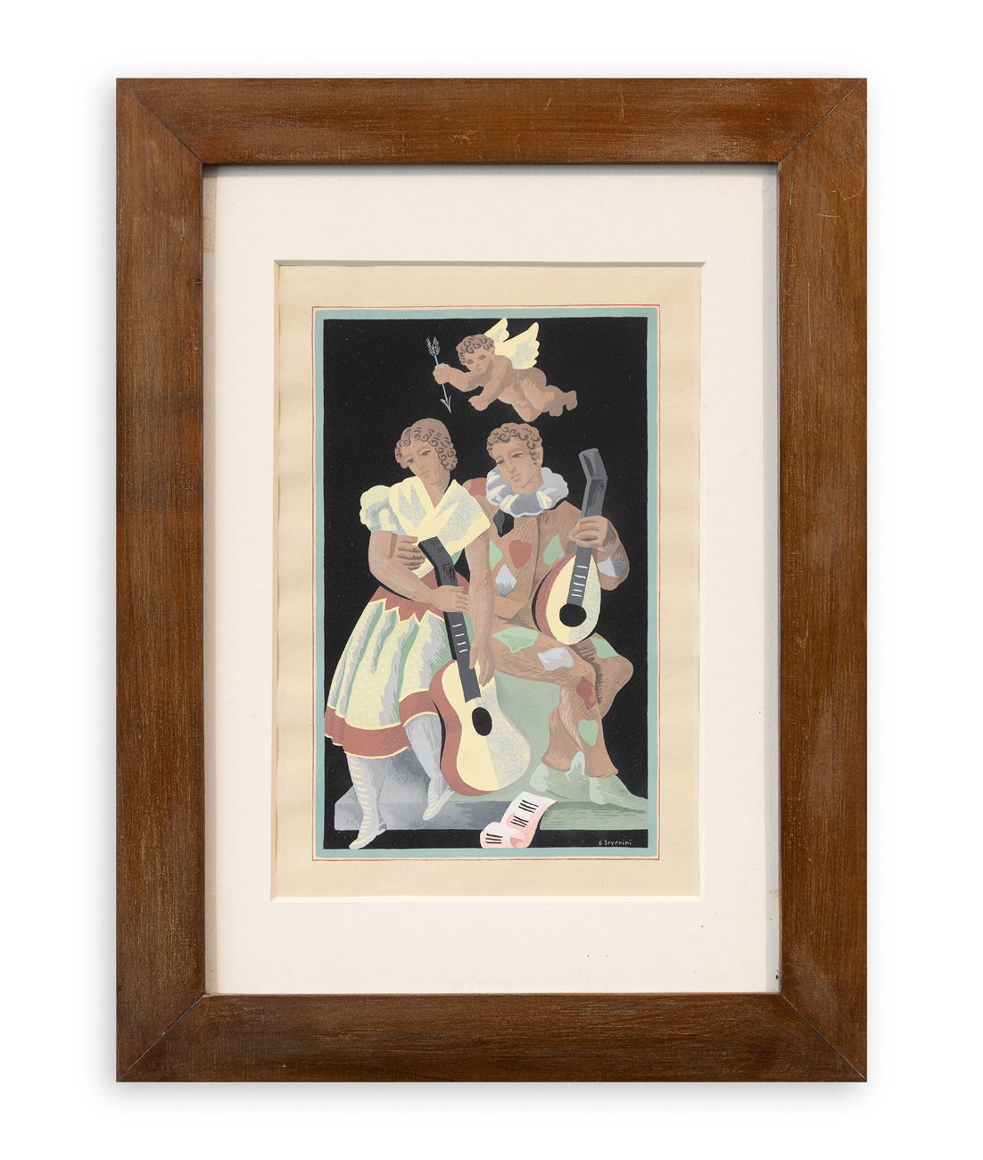 GINO SEVERINI (1883-1966) - Les amours d'Arlequin, 1930