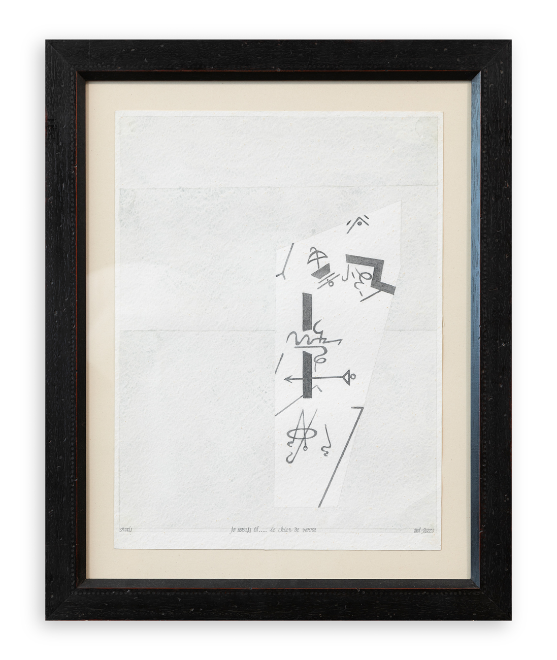 LUCIO DEL PEZZO (1933-2020) - Je Serais Là... le Chien de verre, 1981