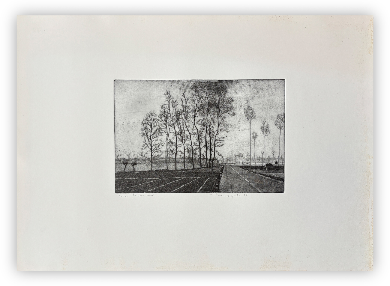 FEDERICA GALLI (1932-2009) - Strada nera, 1958